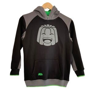 Jelly Merch Hoodie Youth Kids XL Black/Gray/Green Sweatshirt